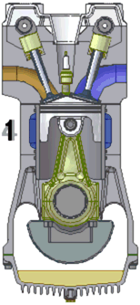 Animation du cycle 4 temps — moteur à pistons [ANF-322]