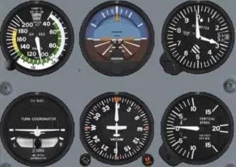 Instruments de vol — cadrans et indicateurs