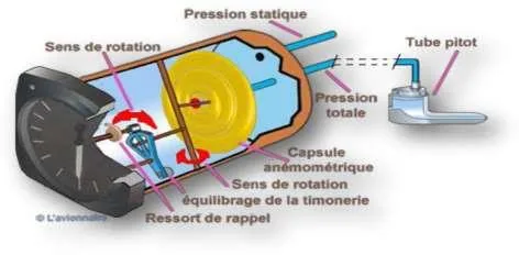 L'anémomètre — vitesse air et zones couleur
