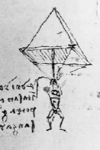 Parachute de Léonard de Vinci