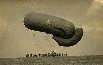 Ballon captif « saucisse » d'observation (1914-1918)