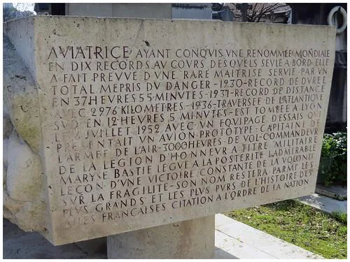 Plaque commémorative Maryse Bastié