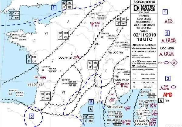 Exemple de carte TEMSI France — temps significatif