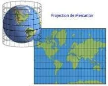 Projection de Mercator — déformation des surfaces